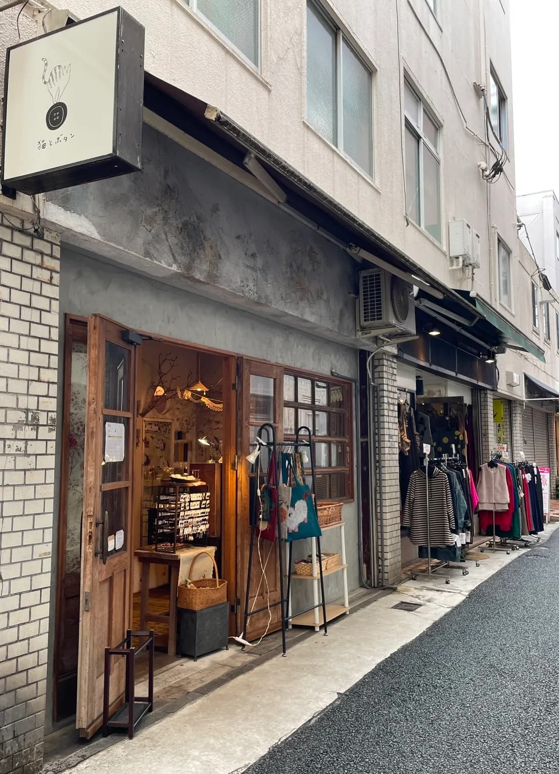 猫とボタン